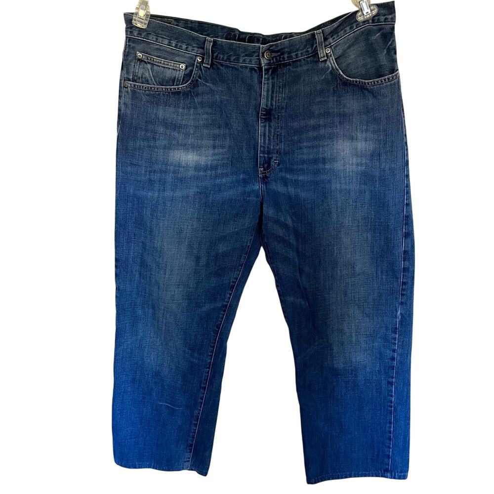 Cremieux Relaxed Fit Mens Jeans Sz 40x32 Straight Leg Normcore Medium Wash Denim